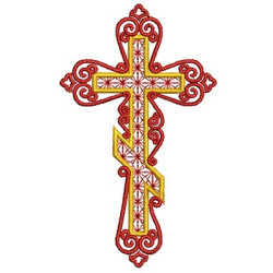 Diseño Para Bordado Cruz Ortodoxa 4