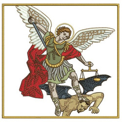 EMBROIDERED ALTAR CLOTHS ST. MICHAEL ARCHANGEL 136