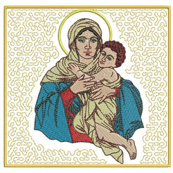Matriz De Bordado Conjunto De Alfaia Mãe Rainha 141