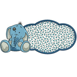 ELEFANTE NA MOLDURA APLICADA