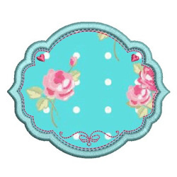 Diseño Para Bordado Marco Con Aplicación 22