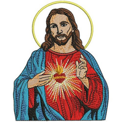 Embroidery Design Sacred Heart Of Jesus