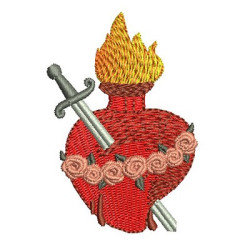 Matriz De Bordado Imaculado Coração De Maria 4