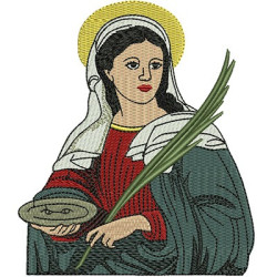Embroidery Design Holy Luzia 14 Cm