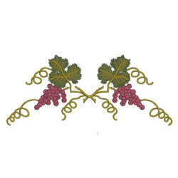 Embroidery Design Caches Of Grapes