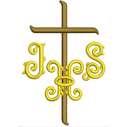 Embroidery Design Cross Ihs