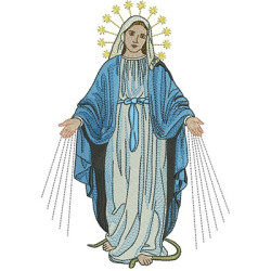 Embroidery Design Our Lady Of Grace 25 Cm