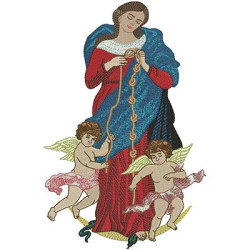 Embroidery Design Our Lady Untier Of Knots Holy