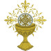 CHALICE WITH CONSECRATED HOSTS 12 CM december 2016