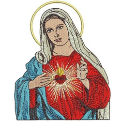 Matriz De Bordado Imaculado Coração De Maria 5