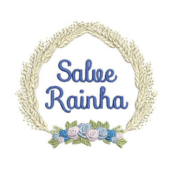 Diseño Para Bordado Marco Salve Reina 9cm
