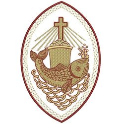 Matriz De Bordado Medalha Eucaristia