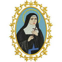 Diseño Para Bordado Medalla Madre Paulina