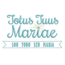 Diseño Para Bordado Totus Tuus Mariae 3