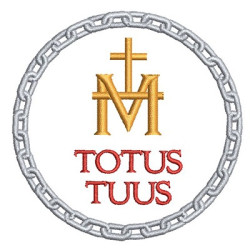 Matriz De Bordado Totus Tuus 3