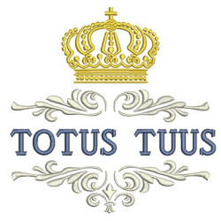 Matriz De Bordado Totus Tuus 5