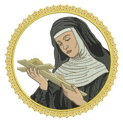 Embroidery Design Medal Of St Rita Of Cascia