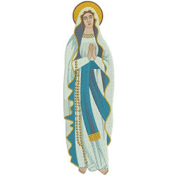 Embroidery Design Our Lady Of Lourdes 30 Cm