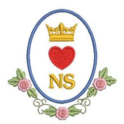 Embroidery Design Medal Our Lady