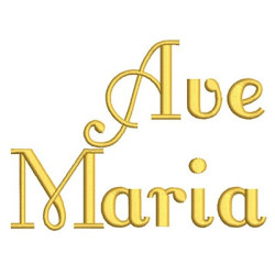 Diseño Para Bordado Ave Maria 3