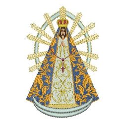 Embroidery Design Virgin Of Luján 12 Cm