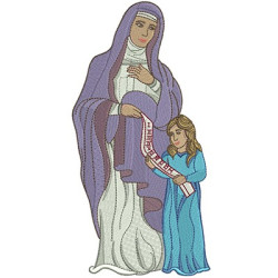 Diseño Para Bordado Santana Y Maria