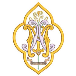 Embroidery Design Marian Medal 23