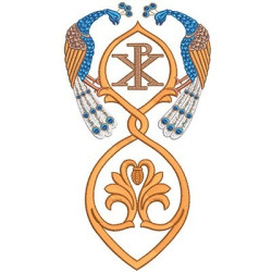 Diseño Para Bordado Ornamento Px Con Pavones