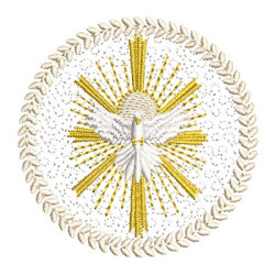 Diseño Para Bordado Marco Con Divino Espíritu Santo