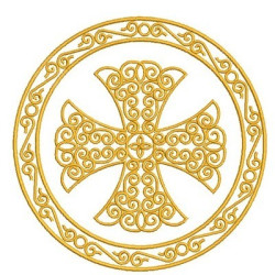 Embroidery Design Decorated Cross 81