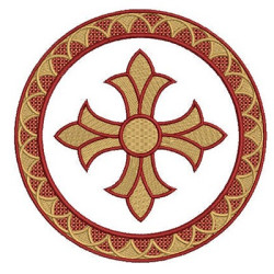 Embroidery Design Decorated Cross 87