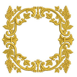 Diseño Para Bordado Moldura Eucaristía