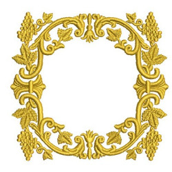 Diseño Para Bordado Moldura Eucaristía