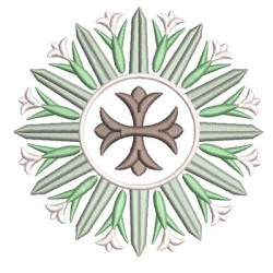 Matriz De Bordado Cruz Decorada 107