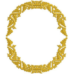 Diseño Para Bordado Marco Religiosa 1
