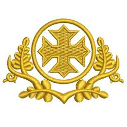 Matriz De Bordado Cruz Decorada 130