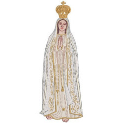 Diseño Para Bordado Nuestra Señora De Fátima 22 Cm