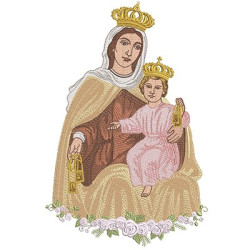 Diseño Para Bordado Nuestra Señora Del Carmo 30 Cm