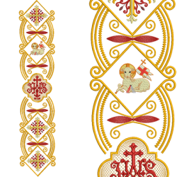 Diseño Para Bordado Combinado Vertical 78 Cm