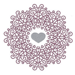 Diseño Para Bordado Mandala 18 Cm
