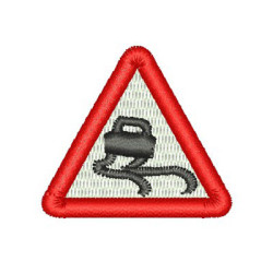 Embroidery Design Hazardous Track Plate