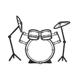 Embroidery Design Drums 2