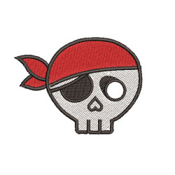 Embroidery Design Skull Small Child