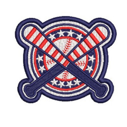 Matriz De Bordado Patch Basebal
