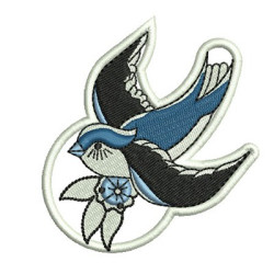 Matriz De Bordado Andorinha Patch