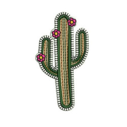 Diseño Para Bordado Cactus Parche