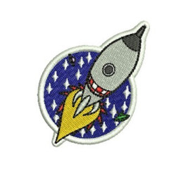Matriz De Bordado Foguete Patch