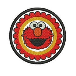 Embroidery Design Elmo Patch