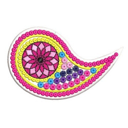 Diseño Para Bordado Paisley Patch