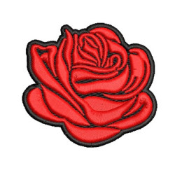 Embroidery Design Rose Patch